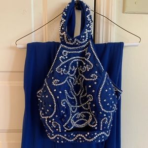 Two-piece prom/ formal dress only worn once! Size 5.